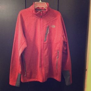 Men’s red North Face red lightweight jacket